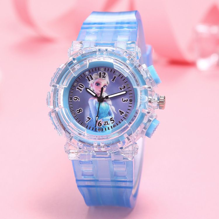 Children's Watch Colorful Light Quartz