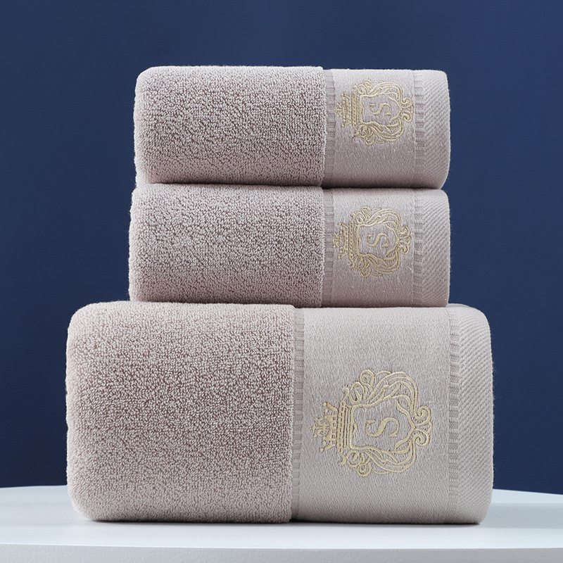 Cotton towel gift set, three-piece, bath towels