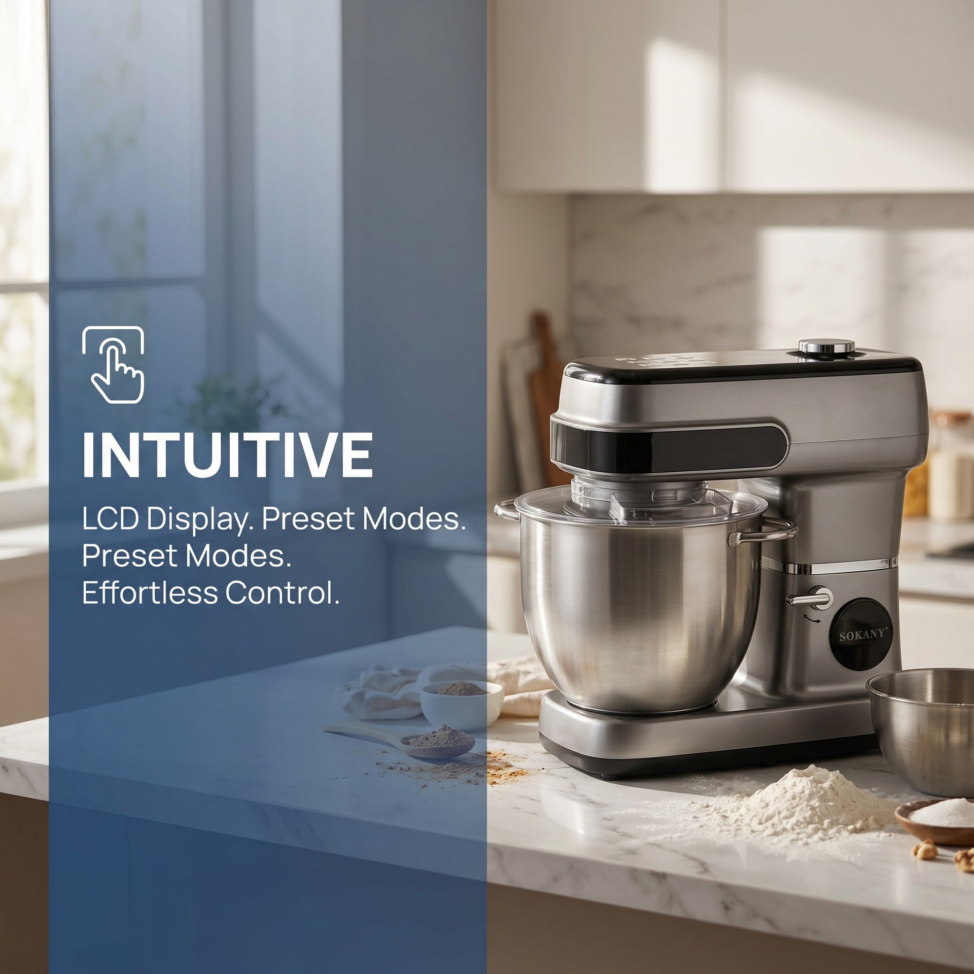 2200W electric stand mixer, 12L chef machine