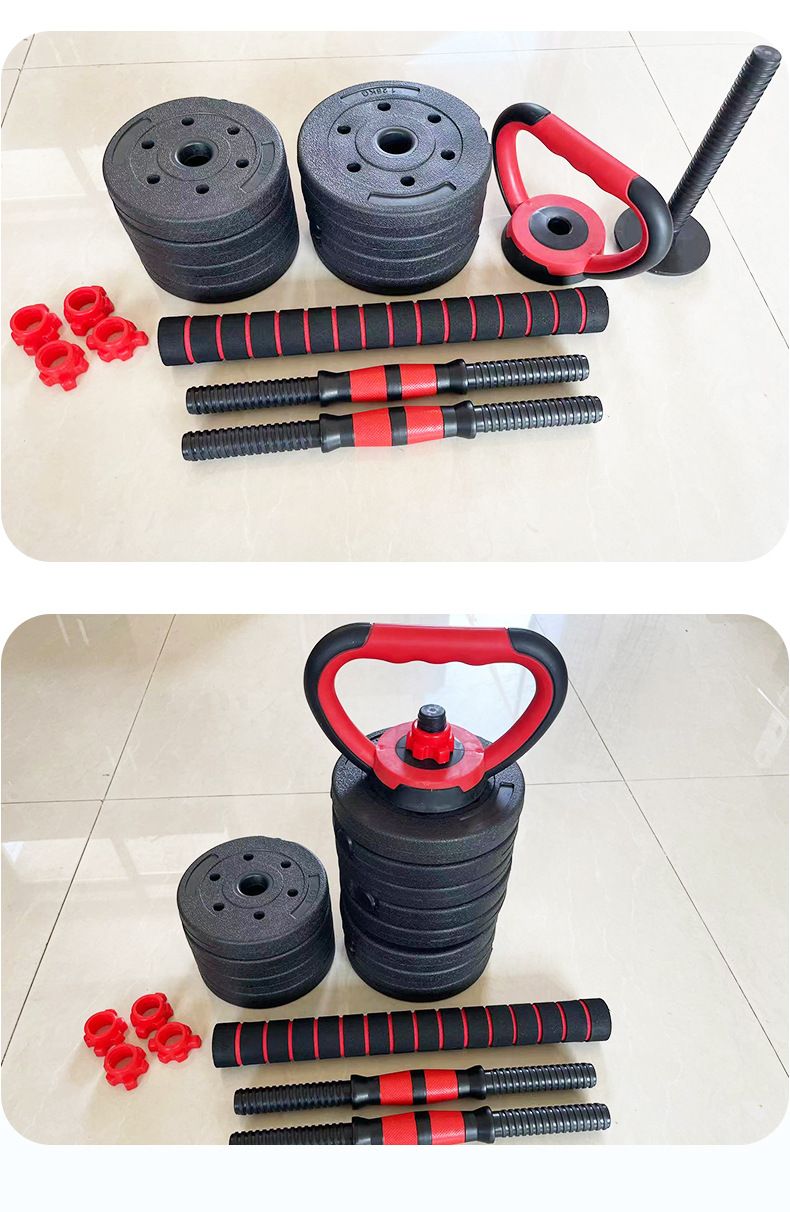 Fitness dumbbell seti, çimento ağırlık, ayarlanabilir halter kombinasyonu