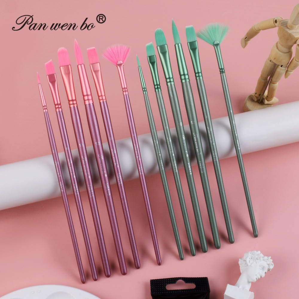 Painting brush set 6-piece, oil paint art