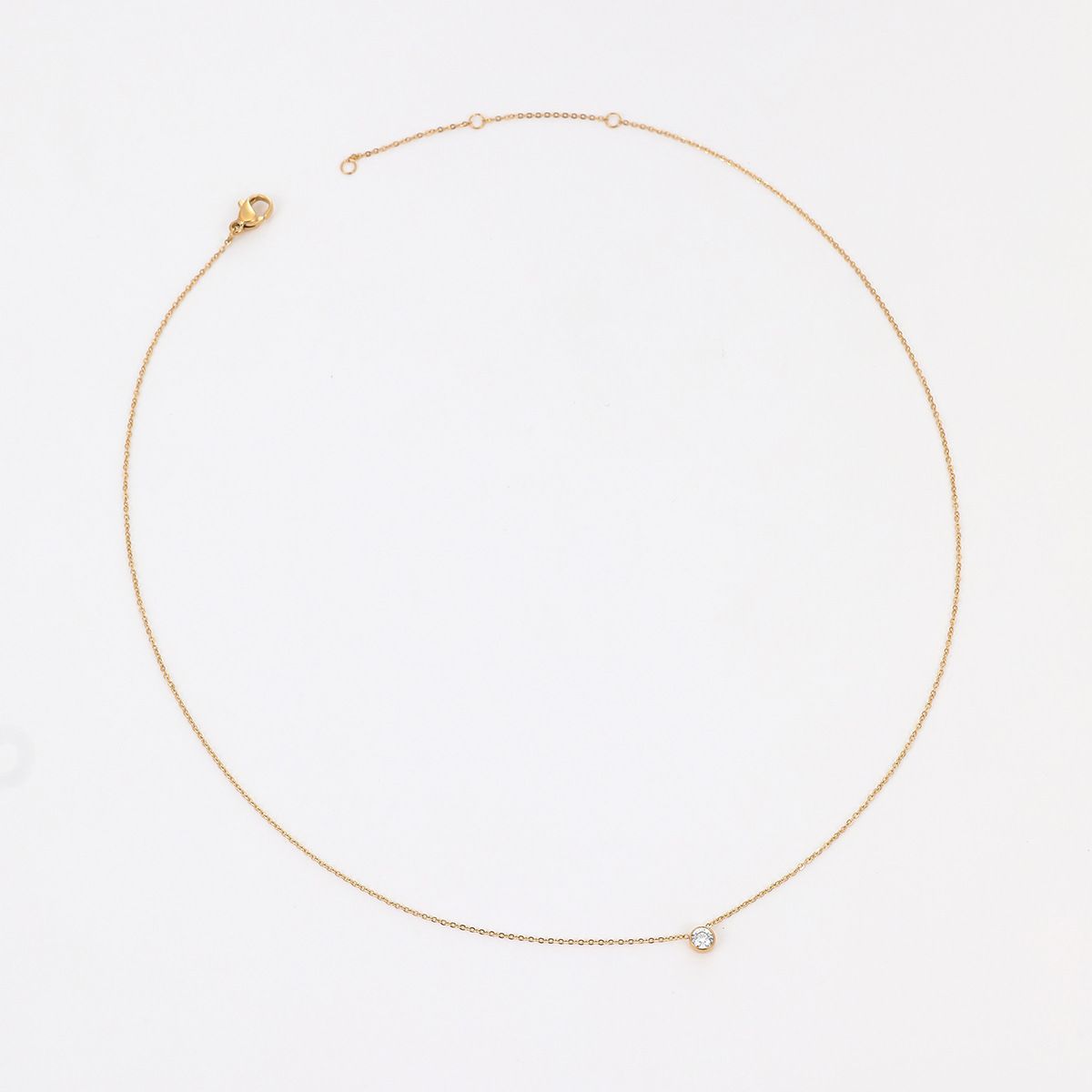 Titanium Steel Ultra-Thin Bridge Bone Chain Necklace