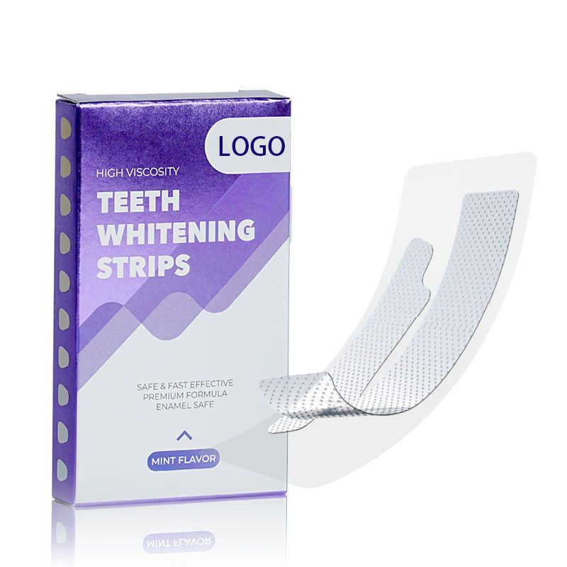 Teeth whitening strips that remove stains and yellowing