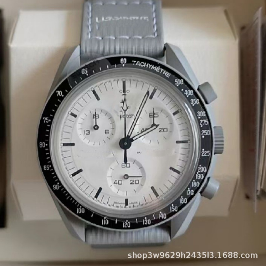 Herren-Chronograph mit Mond- und Merkur-Design
