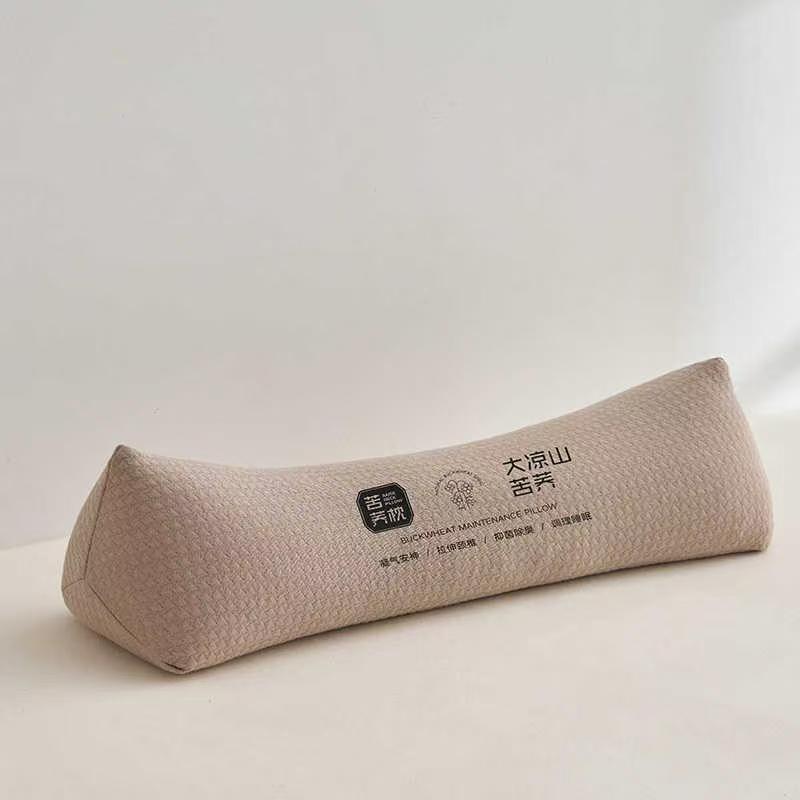 Buckwheat hull pillow, neck and waist support
