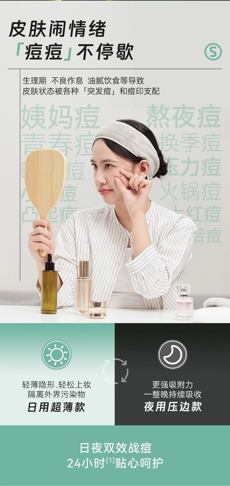 SAKITEYA invisible acne patch, day-night dual-effect