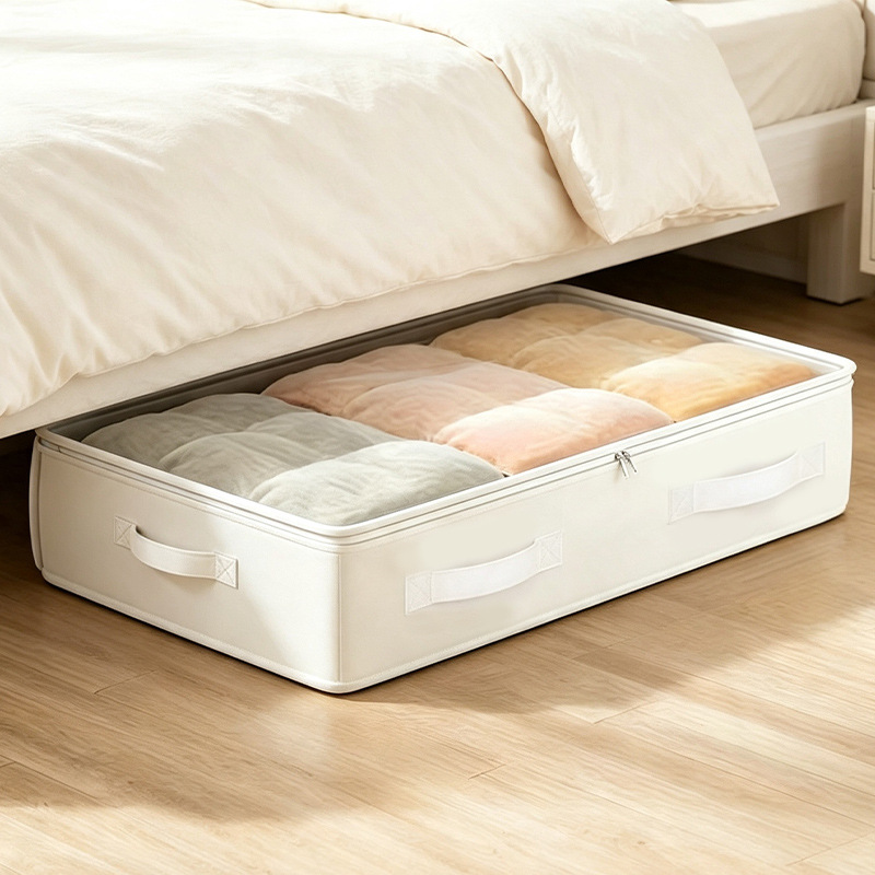 White Under-Bed Storage Box Foldable
