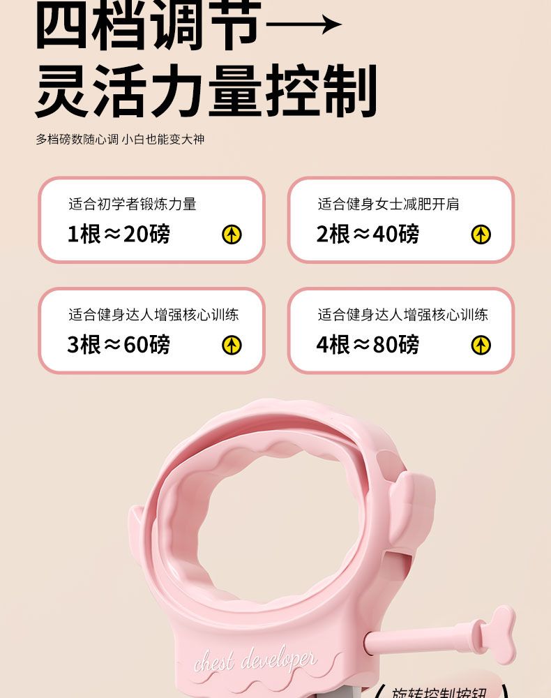弹力拉力带带阻力量训练健身开肩美背瑜伽女拉力器拉伸8字拉力绳