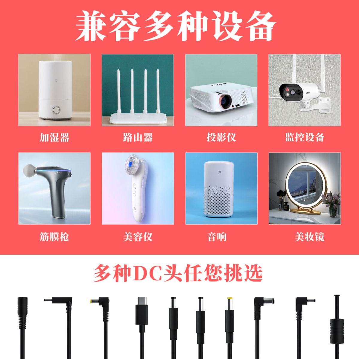3C认证12v2a监控电源显示器电源中规国标欧规美规12v3a电源适配器