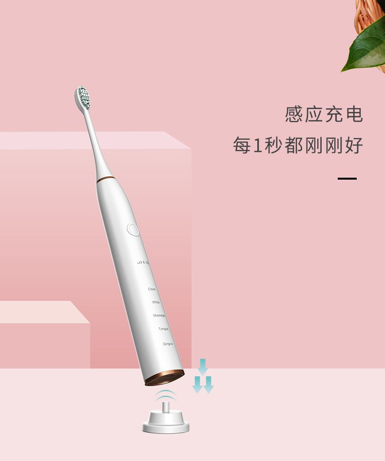 Electric toothbrush 15-speed ultrasonic wireless charging