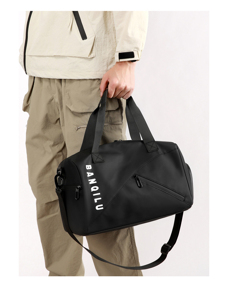 Travel bag, trolley-compatible, wet and dry separation, unisex