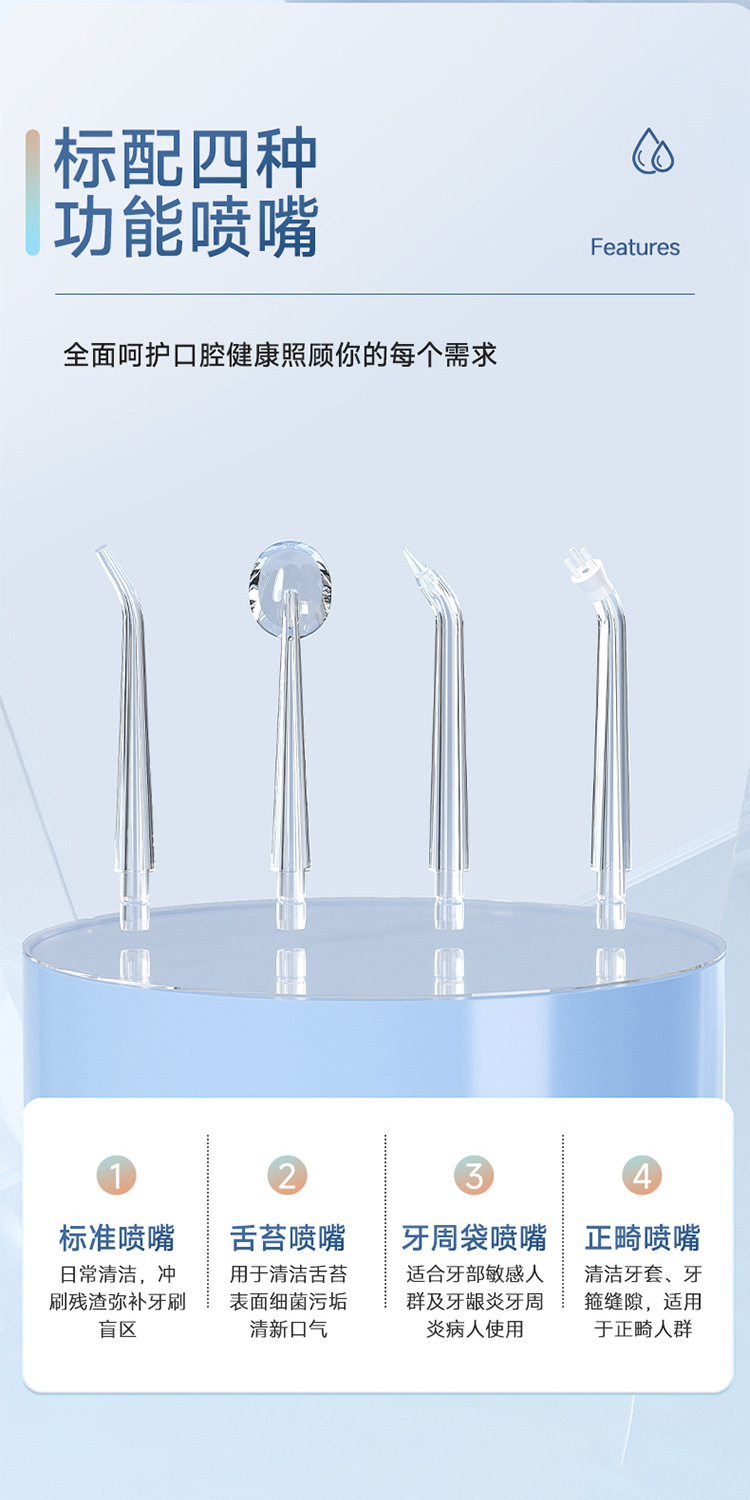 Home electric oral irrigator, portable, strong water jet