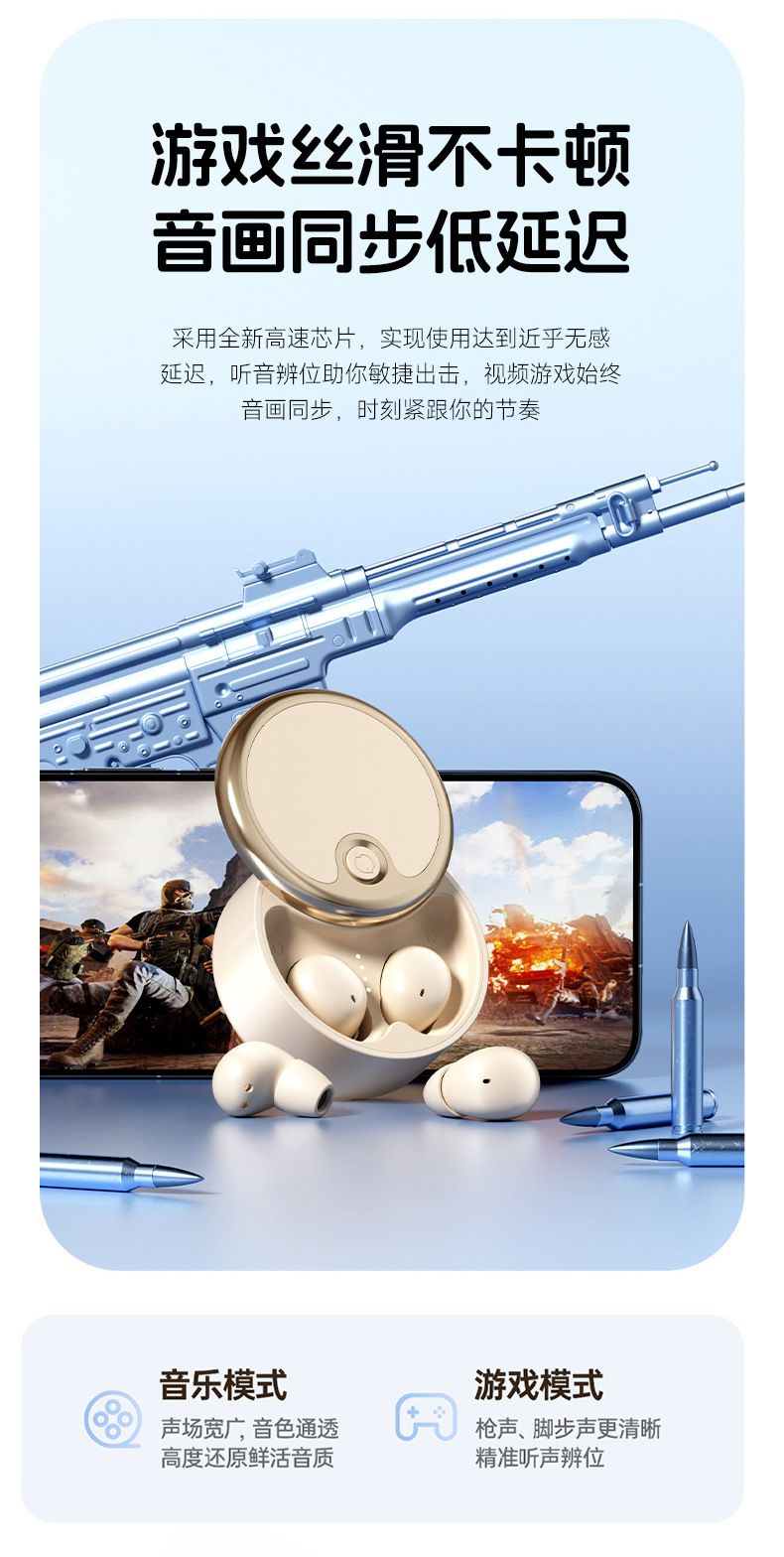 Y15 mini ultra-small Bluetooth earbuds with long battery life