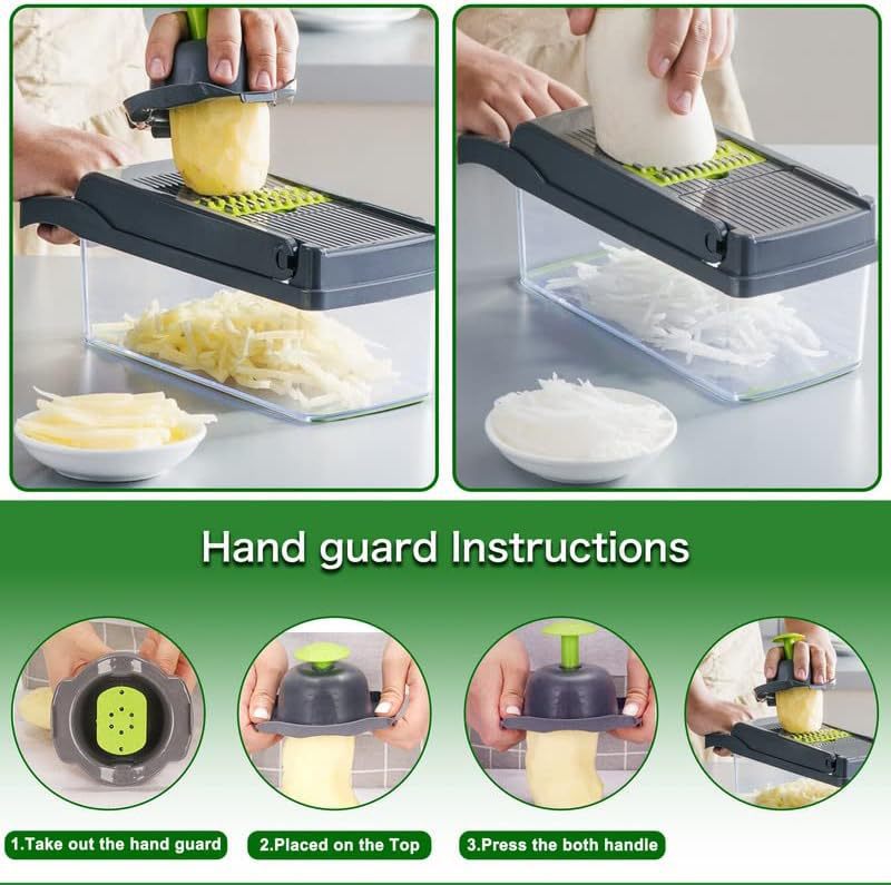 16-in-1 Vegetable Chopper Set with Shredder and Grater