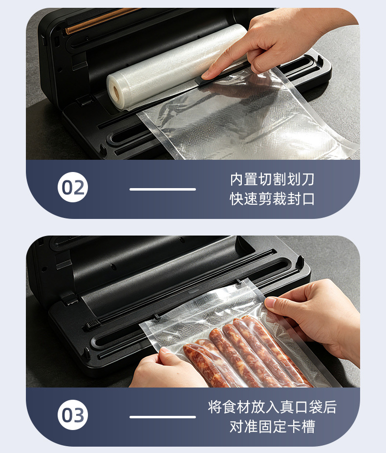 Stainless steel vacuum sealer, wet and dry use