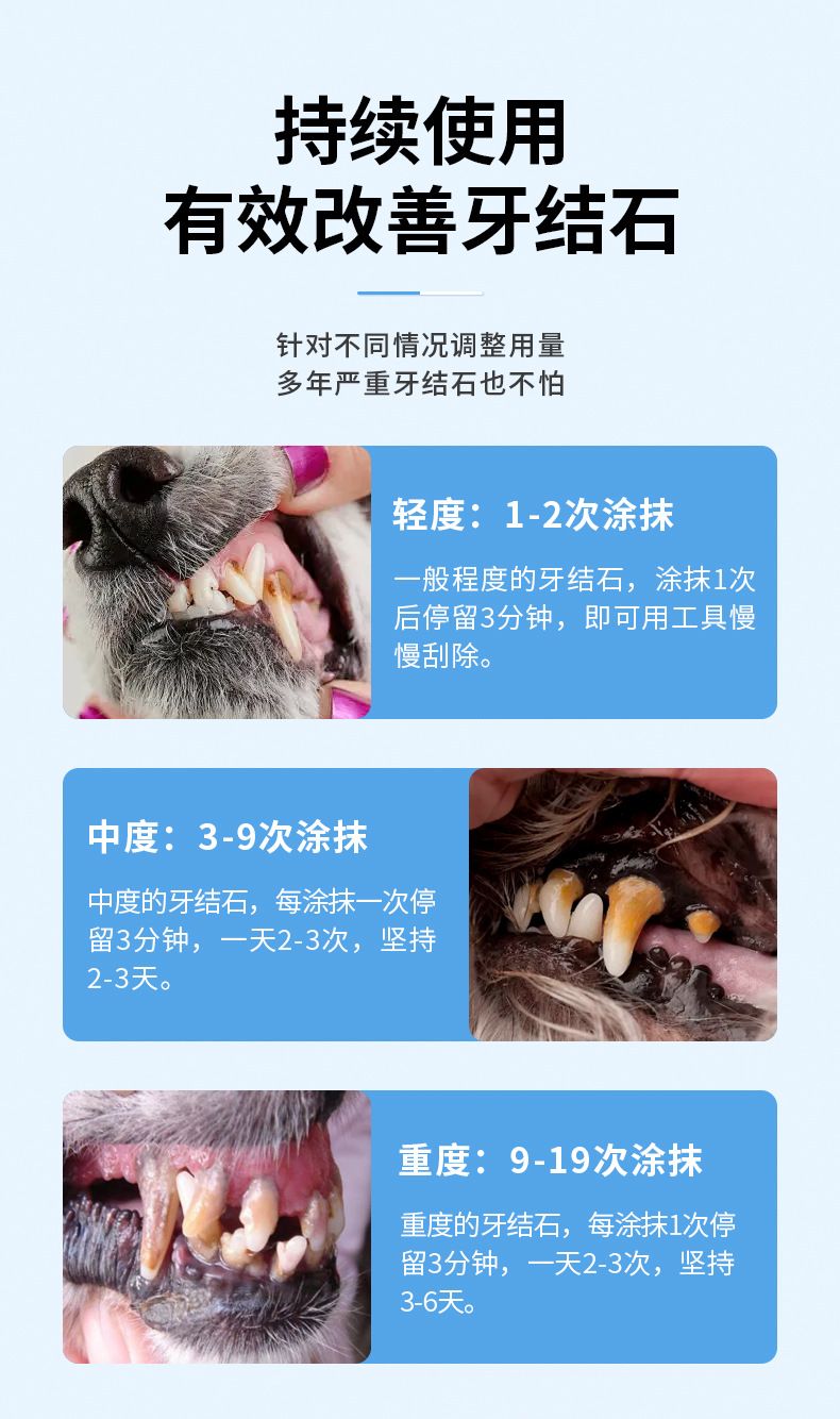 修灭盾狗狗口臭去牙结石神器污垢洁具牙粉猫咪宠物洁牙凝胶笔