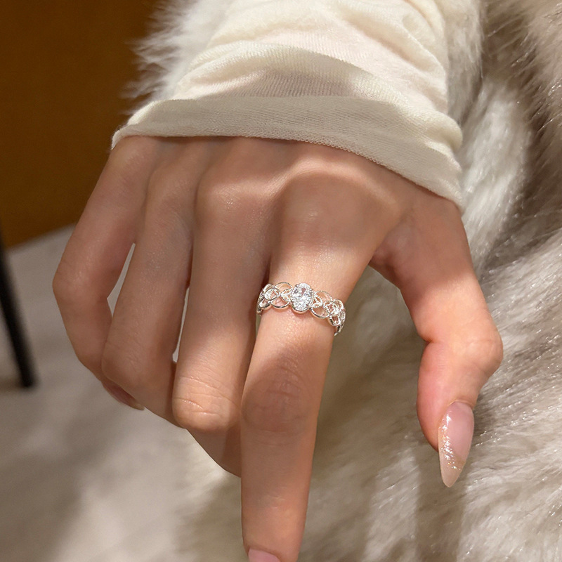 French lace ring women, vintage design