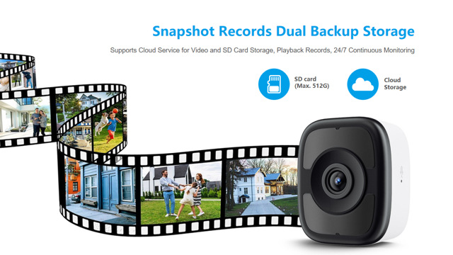 2.5K 5MP window camera, WiFi dual band, HD night vision