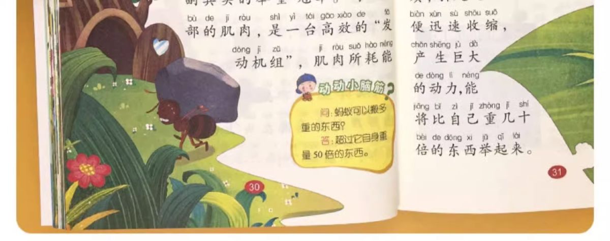 儿童趣味百科知识问答全书少儿动物人体科普绘本3岁8课外阅读书籍
