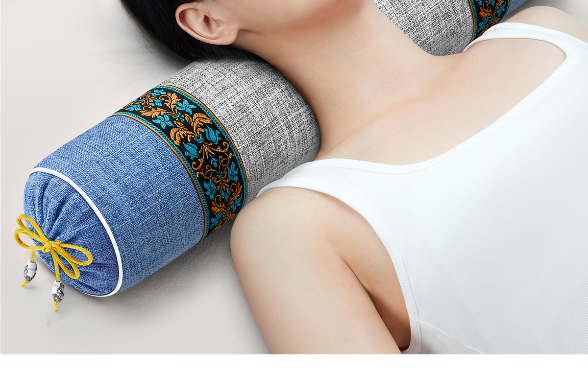 Buckwheat shell cervical pillow with massage function