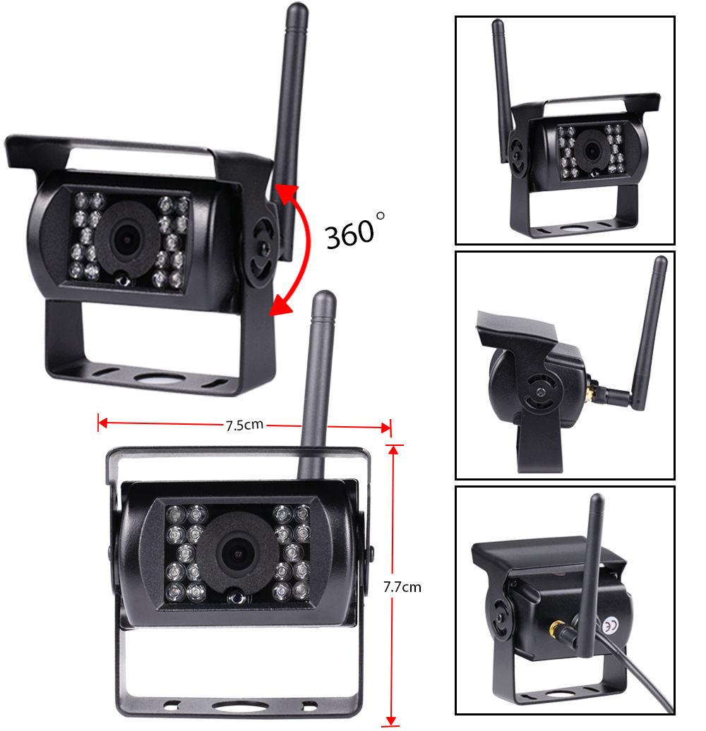 1080P car backup camera DVR wireless system
