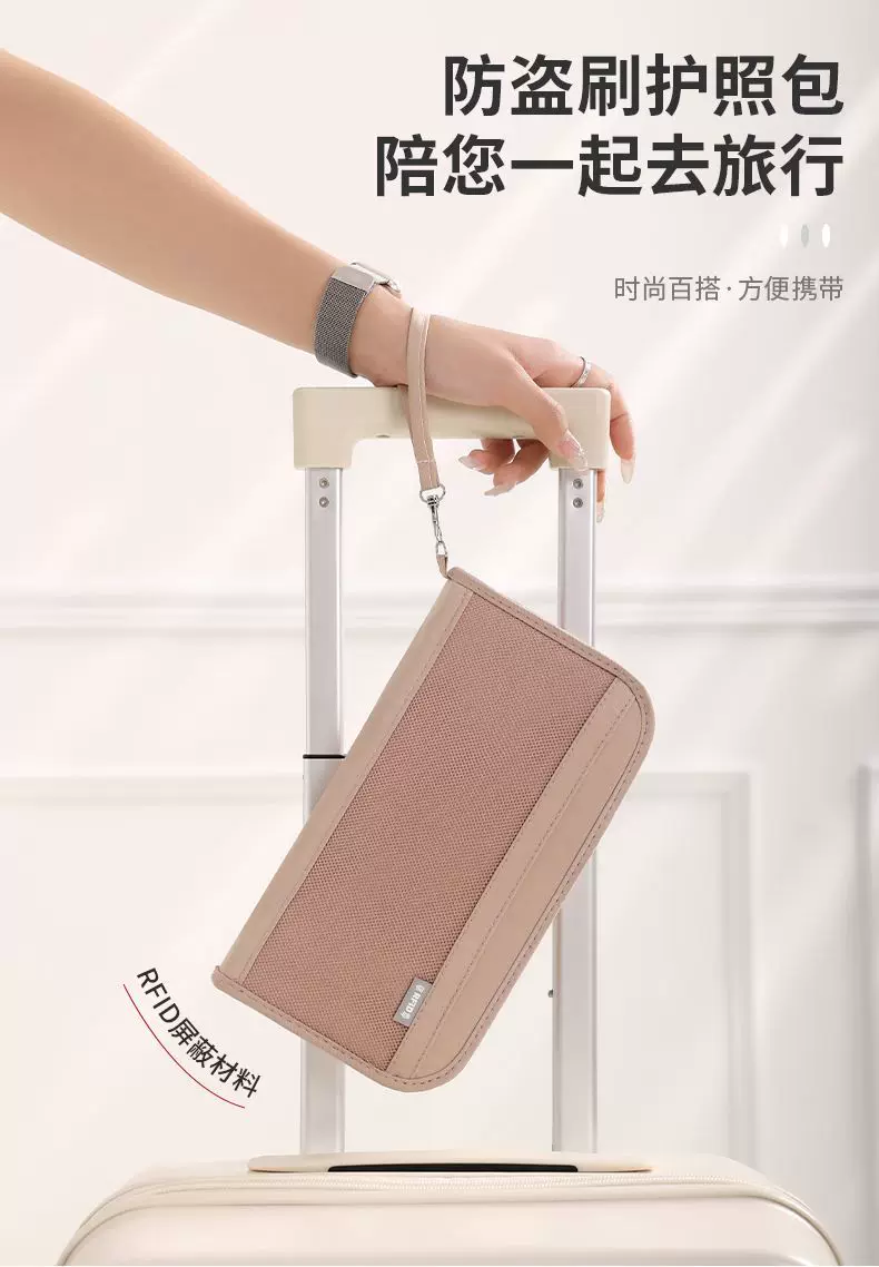 Passport organizer with RFID protection