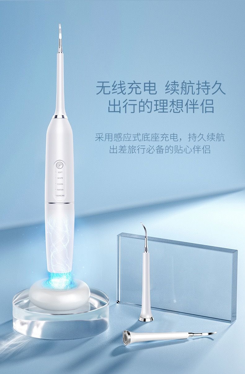 Smart ultrasonic electric toothbrush with magnetic mounting