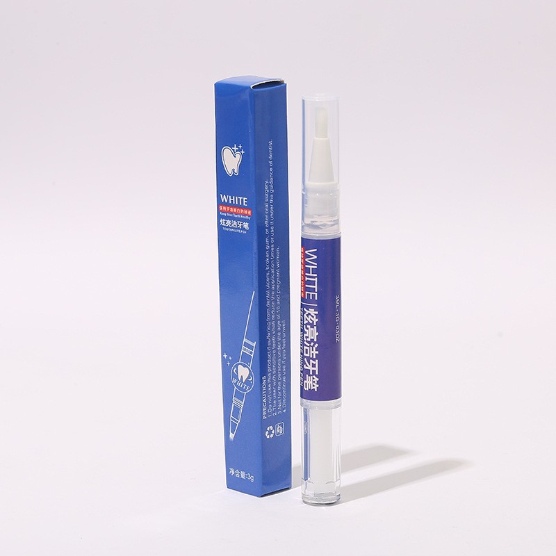 Tooth whitening and polishing pen