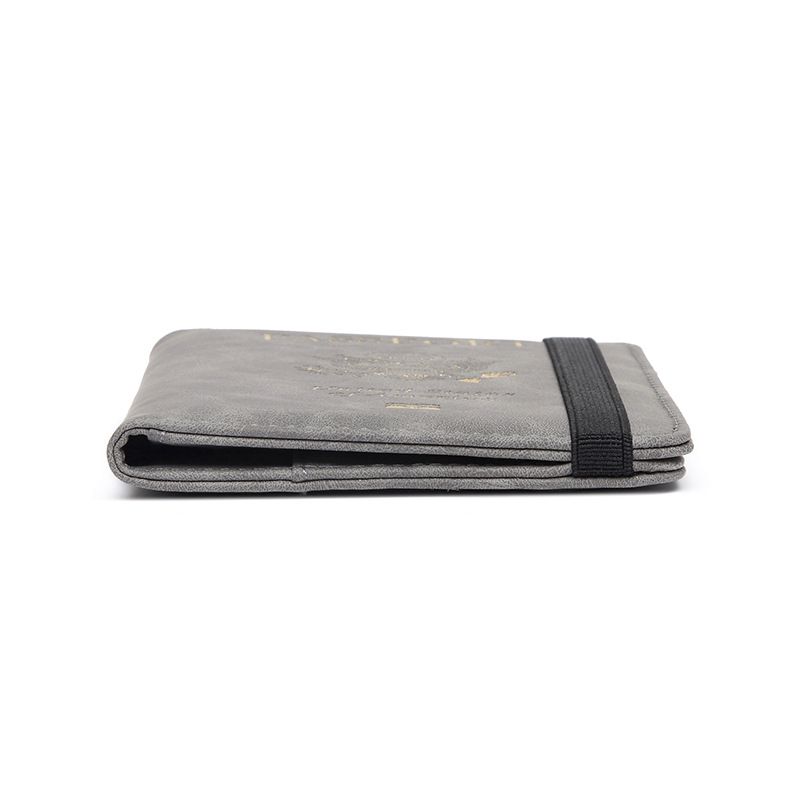 PU leather passport bag, RFID protection, multiple card slots