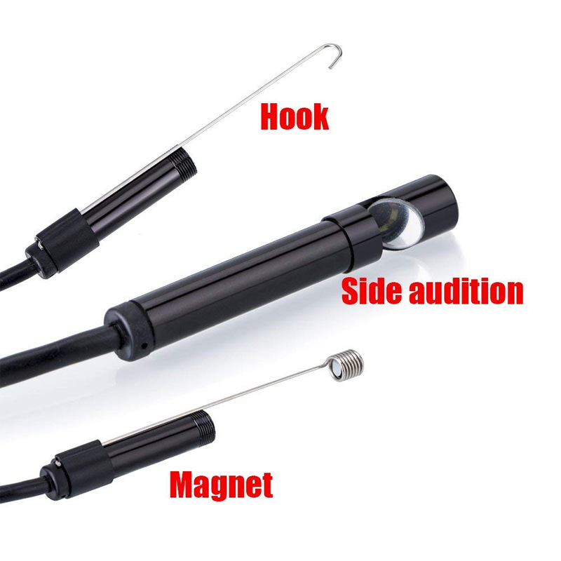 Endoscope, USB, 1 meter rigid cable, 5.5mm probe