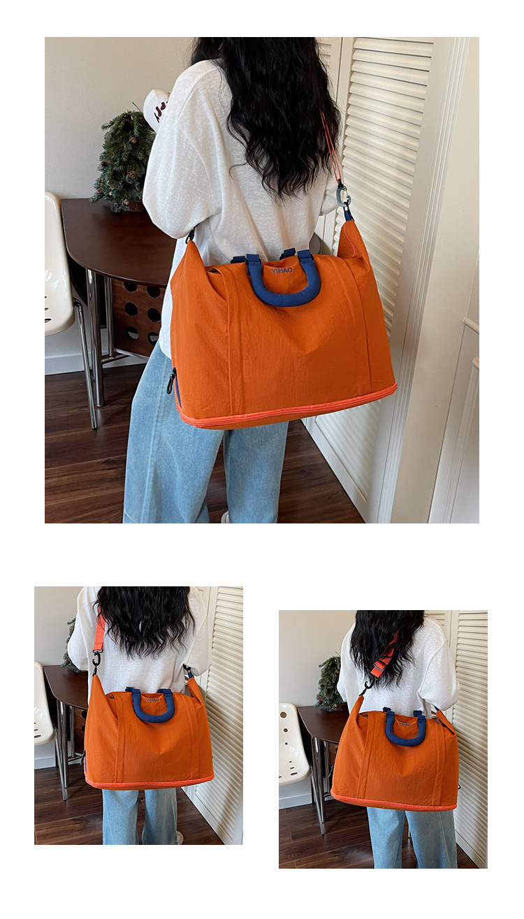 Nylon seyahat çantası, neme dayanıklı, ayakkabı bölmesi, 35L+