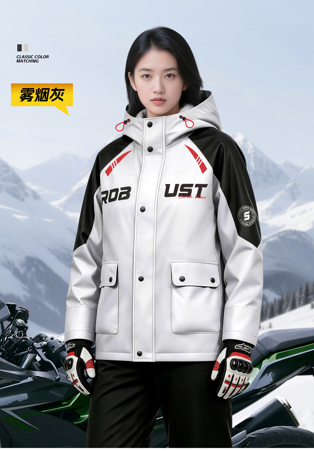 Motorcycle Rain Jacket and Pants PVC Thickened Split Suit