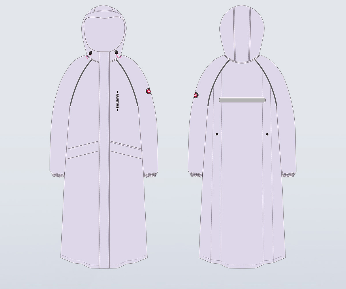 Full body raincoat for motorcycle and bicycle