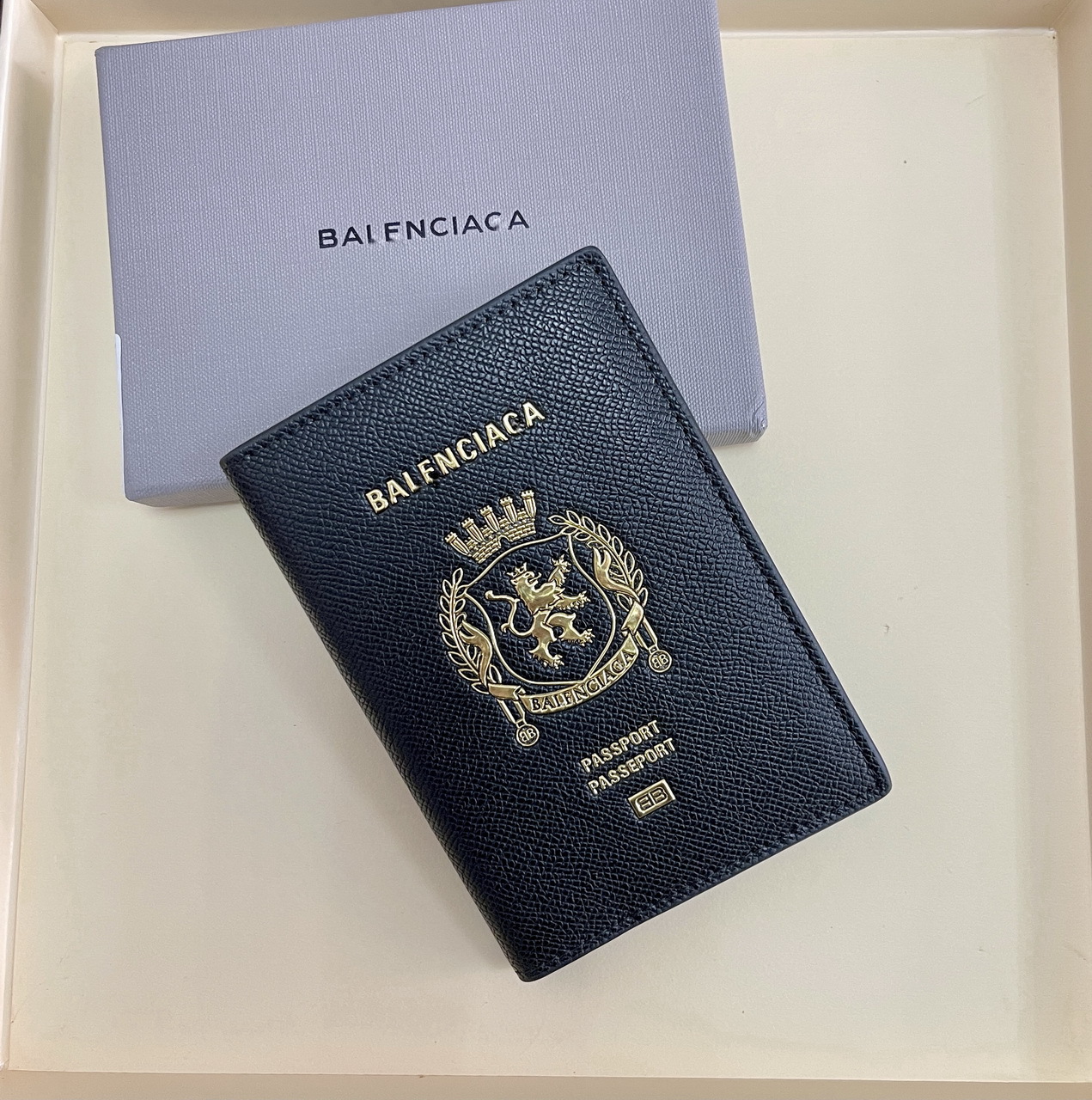 Passport wallet, genuine leather, first layer cowhide, card holder