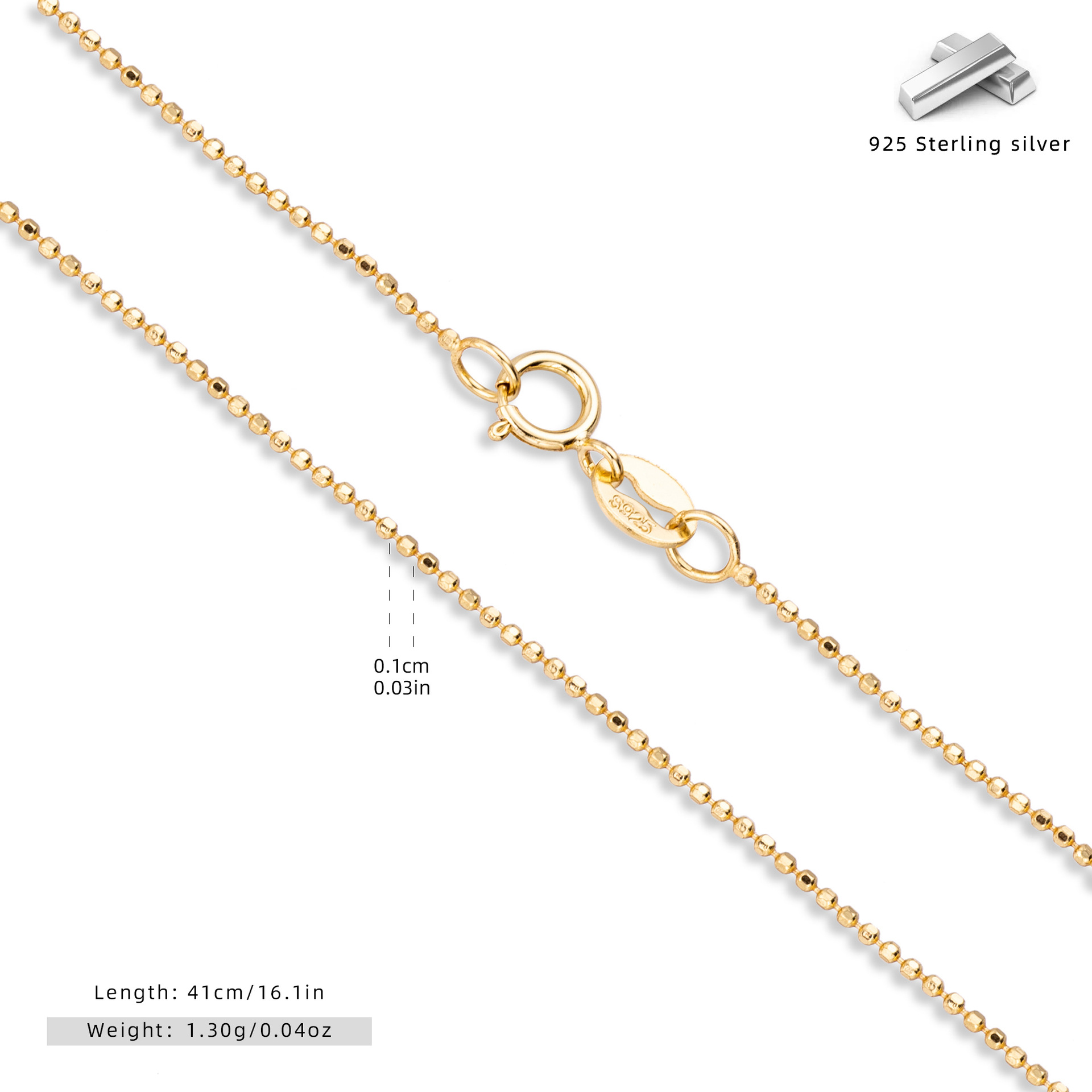 S925 sterling silver necklace, clavicle chain, DIY base