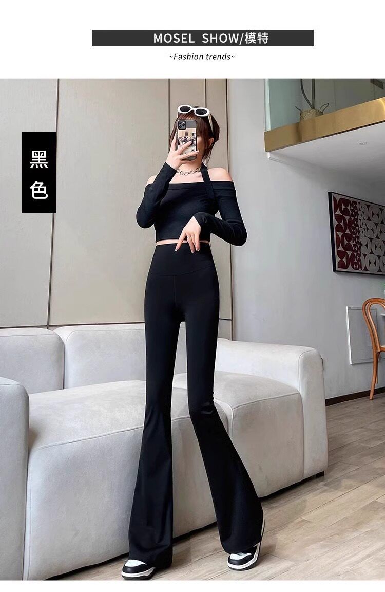 Damen Bootcut Yoga Hose Große Größen