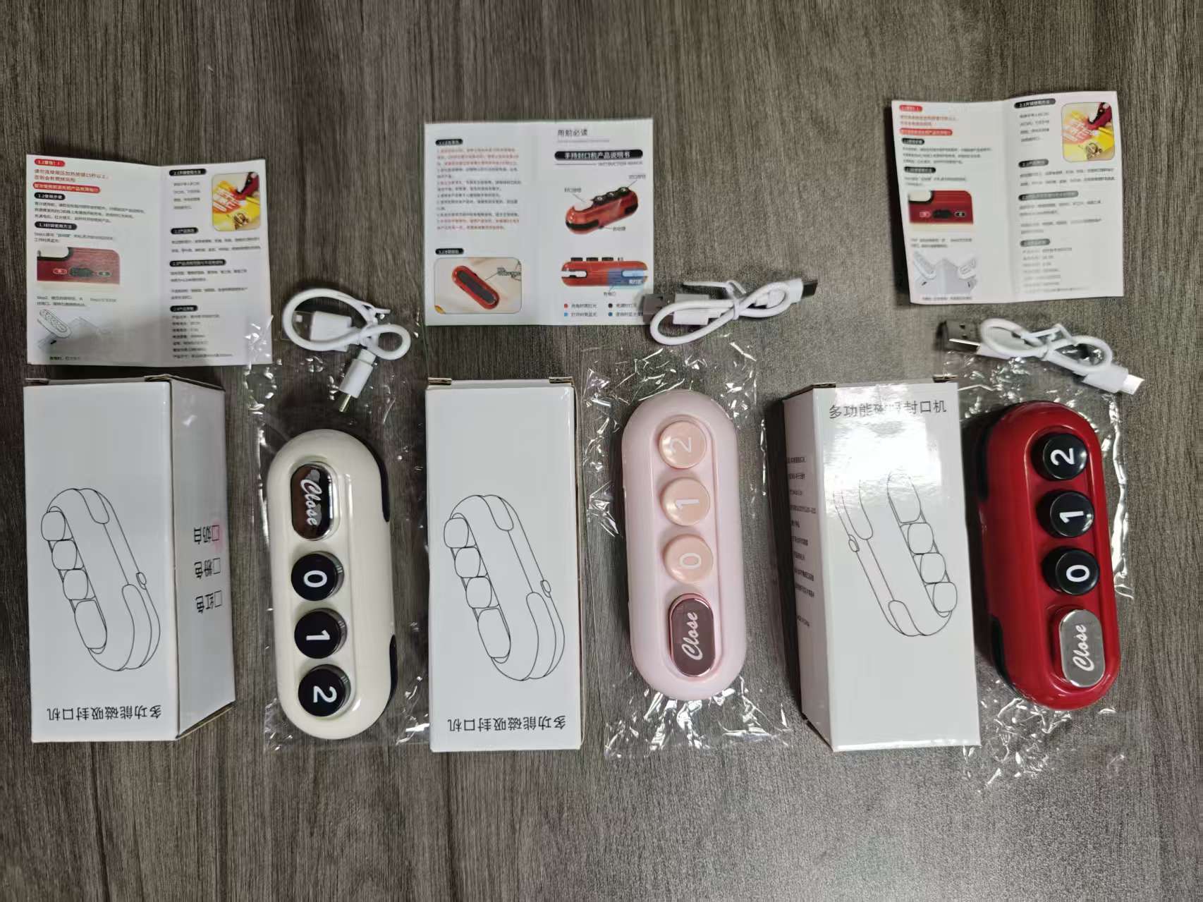 Mini-Lebensmittelversiegelung, magnetisch, aufladbar, tragbar