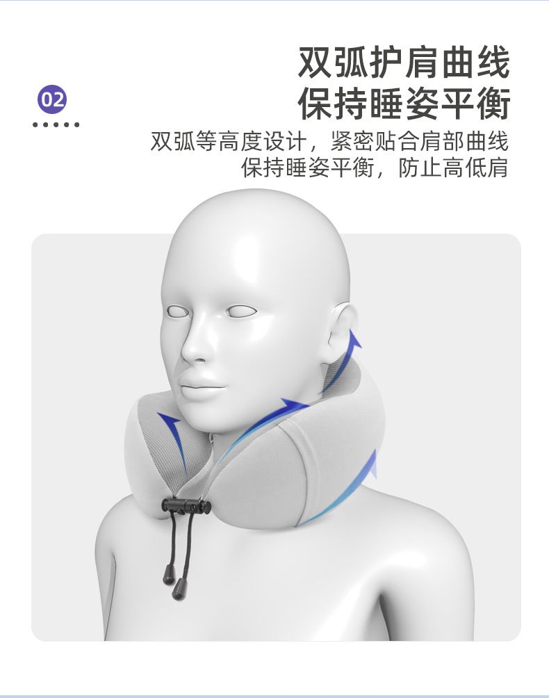 u型枕护颈枕专用脖枕记忆棉飞机脖子靠枕午睡枕学生旅行睡觉u形枕