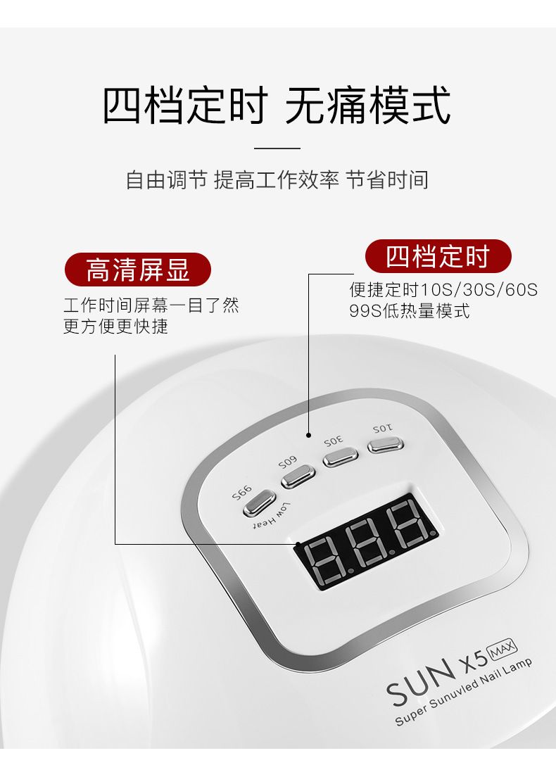 Nail lamp UV/LED phototherapy machine
