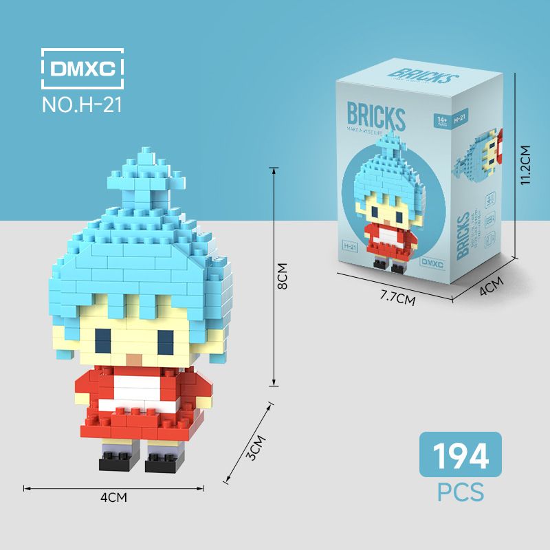 Micro particle building blocks set, children's assembly