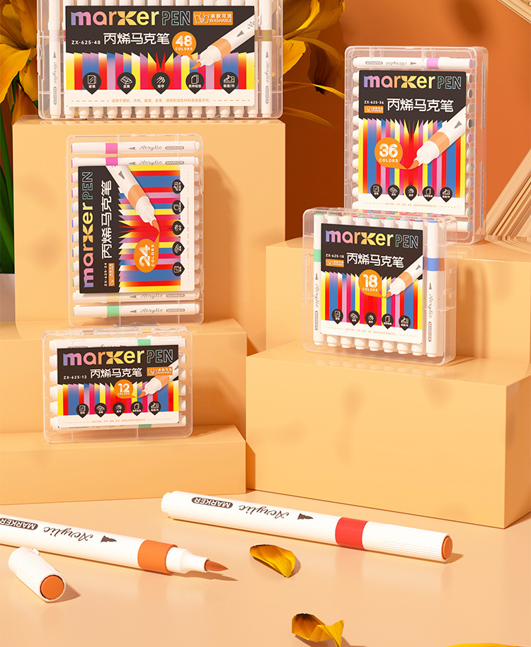 Children's acrylic marker set for art and drawing