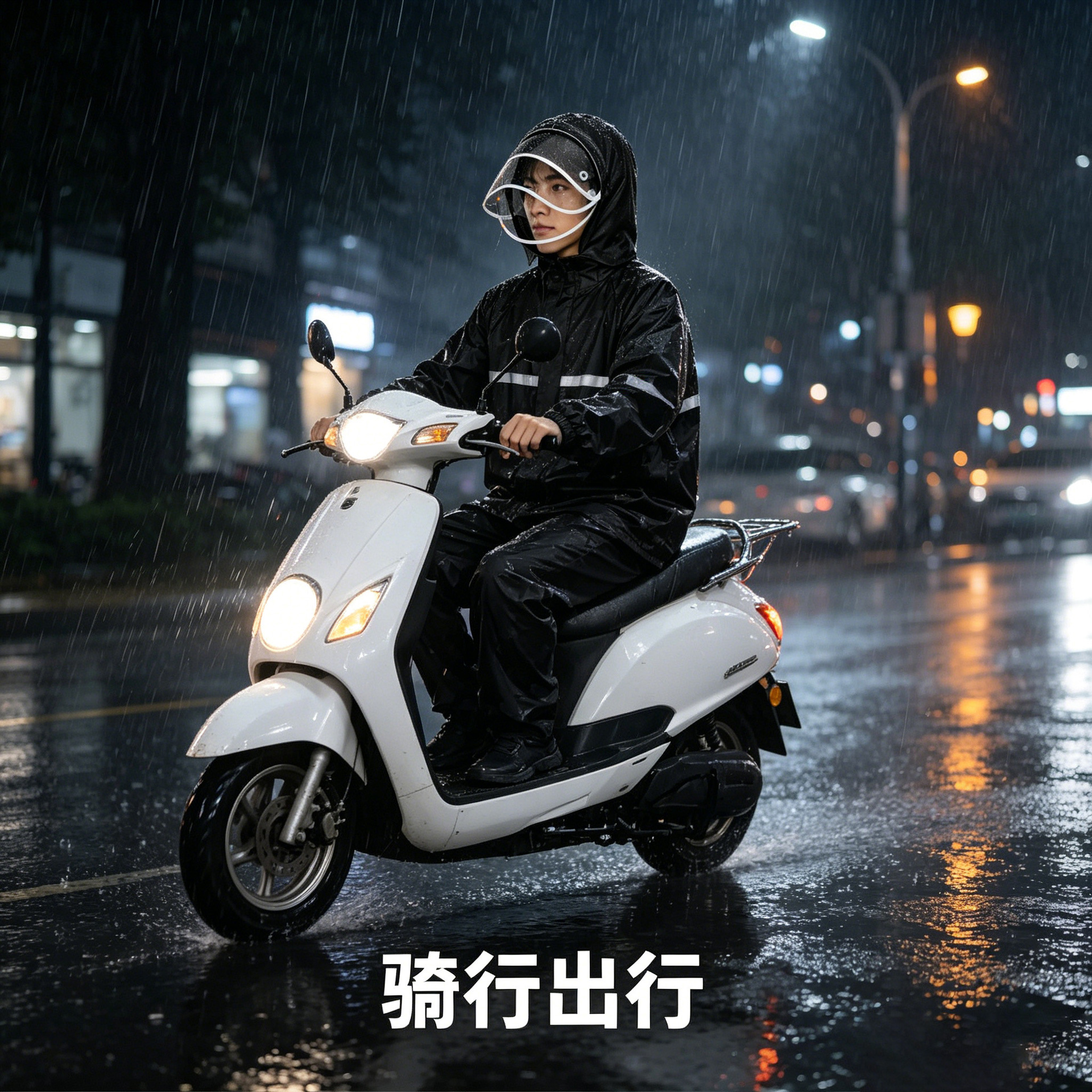 Zweiteiliger Regenkombination, Unisex Motorrad, wasserdicht Strickstoff