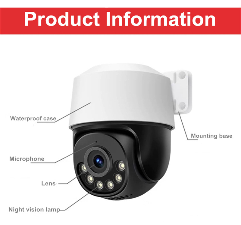 Acarte 4MP PTZ IP Camera with POE Surveillance System