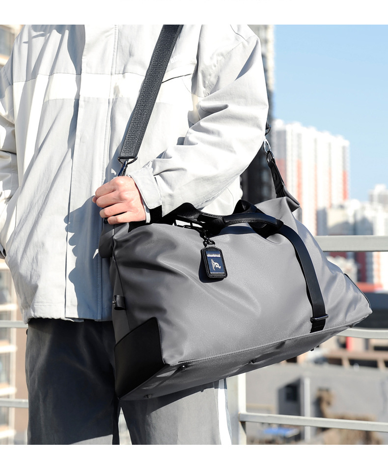 Waterproof travel bag, shoulder strap, fabric