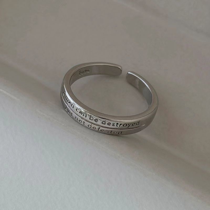 Silber dreiteiliges Ringset Damen, minimalistisch