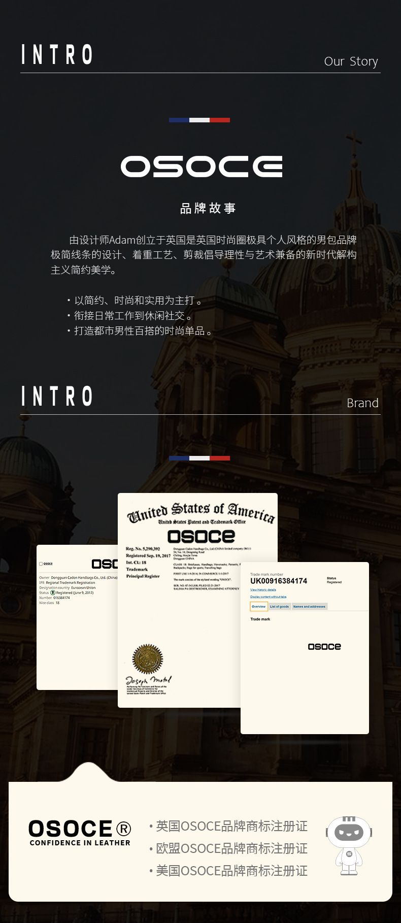 OSOCE sırt çantası, ünisex, iş seyahat, laptop uyumlu