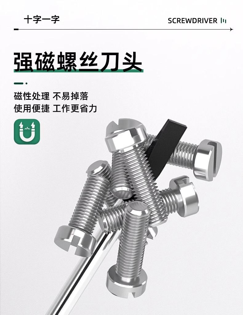 螺丝刀十字一字工业级带强磁性螺丝批工具套装超硬改锥小起子大全