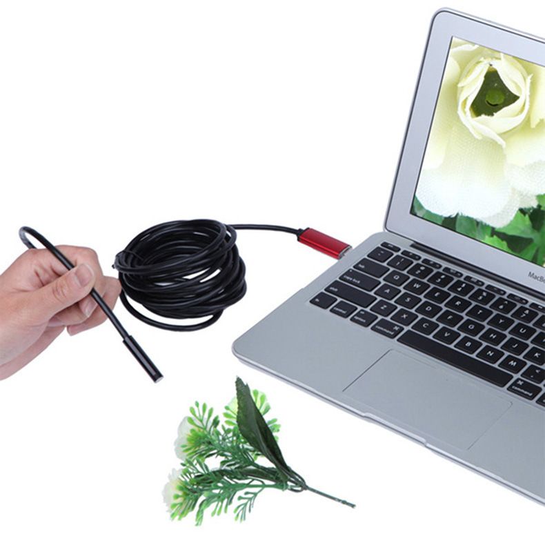7mm USB Android endoskop, 1m su geçirmez, elle tutulan