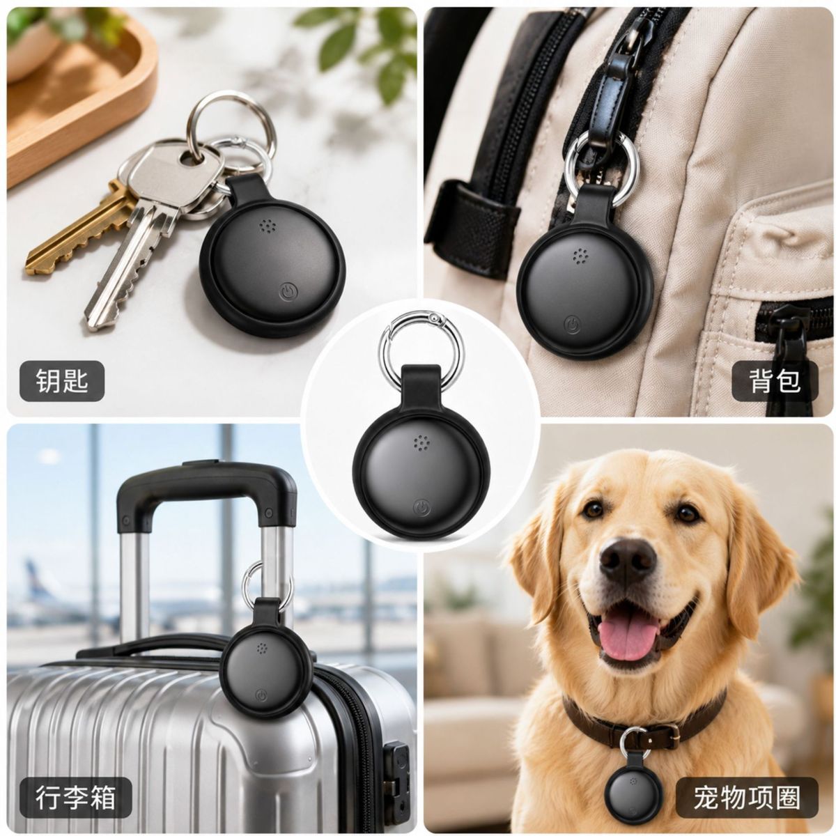 跨境专供 Google谷歌防丢器 Find My Device 蓝牙定位器 箱包防丢