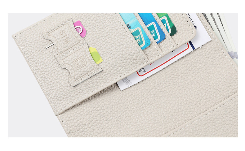 RFID-Reisepass-Tasche, multifunktional, Leder